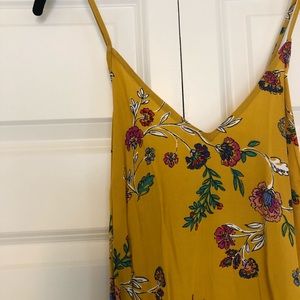 Yellow Printed Maxi Dress